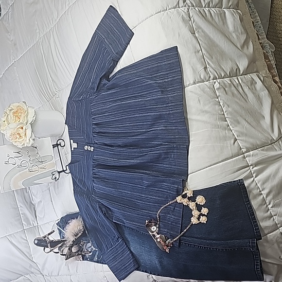 Navy Blue Blazer Business Casual Office Wear Elegant Wear - Picture 2 of 15